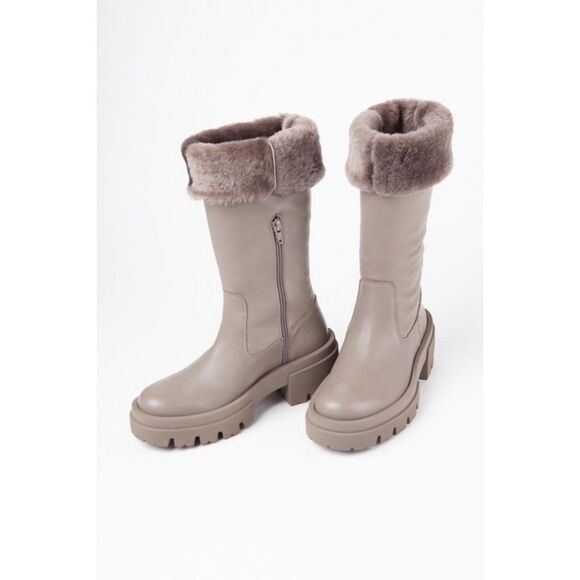 Free People x Equitaire Charlee Mid Shearling Fur Boots $348 - Picture 13 of 14